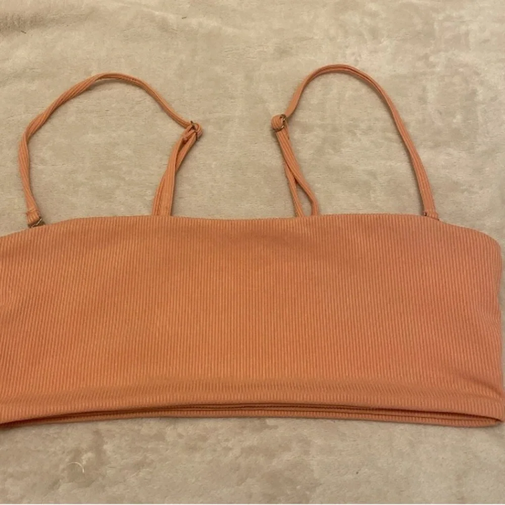 Zaful Peach Bikini Top